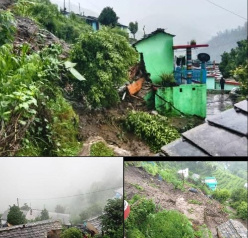 पहाड़ी विनाश: पौड़ी में बारिश ने मचाई तबाही – 5 मजदूर बहे, 2 महिलाएं मलबे में दबीं